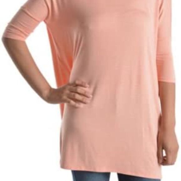PIKO Famous 1988 Long Sleeve Top S/M/L Bamboo Peach T1851 - Picture 3 of 3
